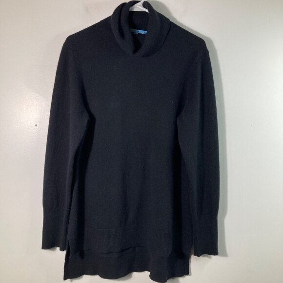 Womens Antonio Melani Cashmere Turtleneck Sweater Black L - Picture 1 of 9